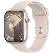 Apple Watch Series 9 (GPS) 41mm Starlight Aluminum Case with Starlight Sport Band - S/M - Starlight