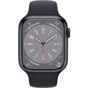 Apple Watch Series 8 (GPS) 41mm Aluminum Case with Midnight Sport Band - Midnight