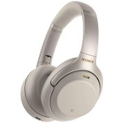 Sony Wireless Noise-Canceling Headphones-Silver