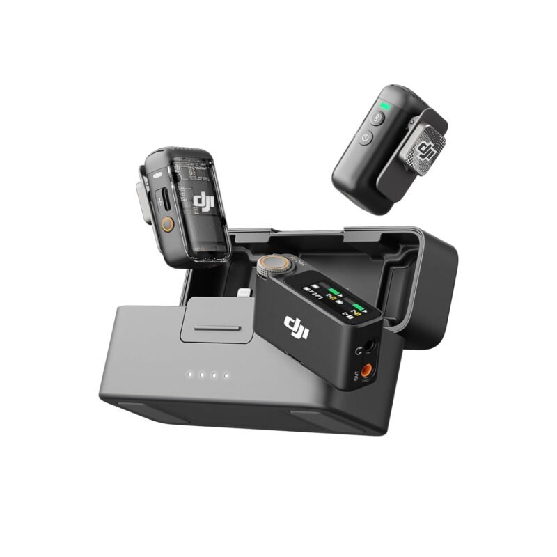 DJI MIC MINI 2 TX AND 1RX AND CHARGING CASE